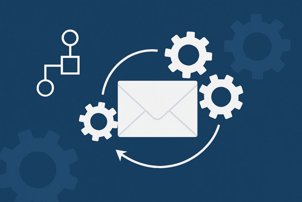 An image representing automated email marketing