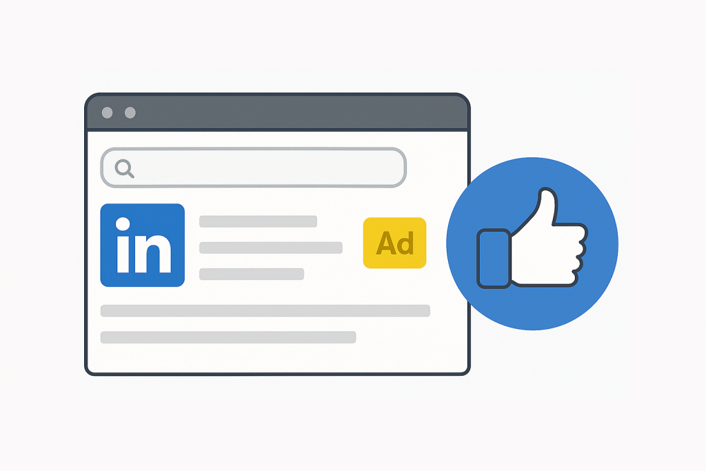 Imagine representando Anuncios en LinkedIn