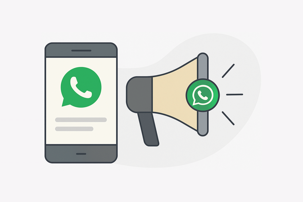 Imagine representando Anuncios en WhatsApp