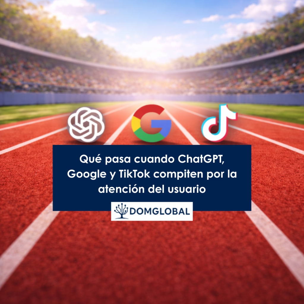 Qué pasa cuando ChatGPT, Google y TikTok compiten por la atención del usuario