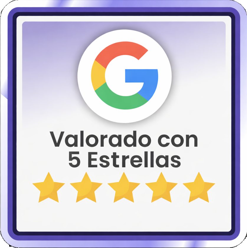 Valorado 5 estrellas en Google
